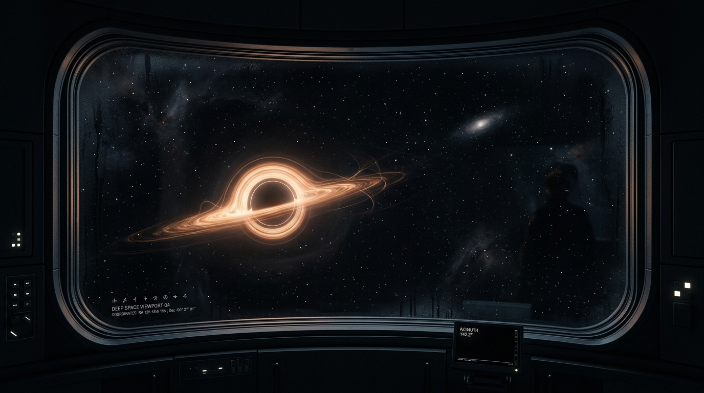 Deep space view from GW Cloud Hole observatory